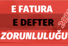 E fatura, e defter geçiş zorunluluğu 2021